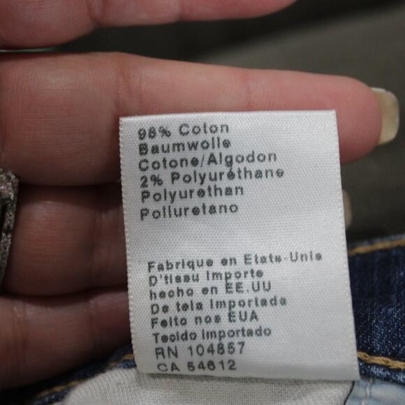 AG | The Stilt Roll-Up Cigarette Roll-Up Distressed Jeans Size 28 - Picture 10 of 10